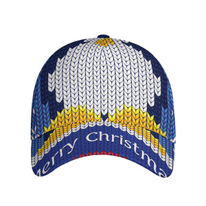 Christmas Penguin Knitted Print Baseball Cap