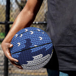 Christmas Penguin Knitted Print Basketball