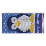 Christmas Penguin Knitted Print Beach Towel