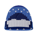 Christmas Penguin Knitted Print Beanie