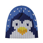 Christmas Penguin Knitted Print Beanie