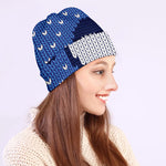 Christmas Penguin Knitted Print Beanie