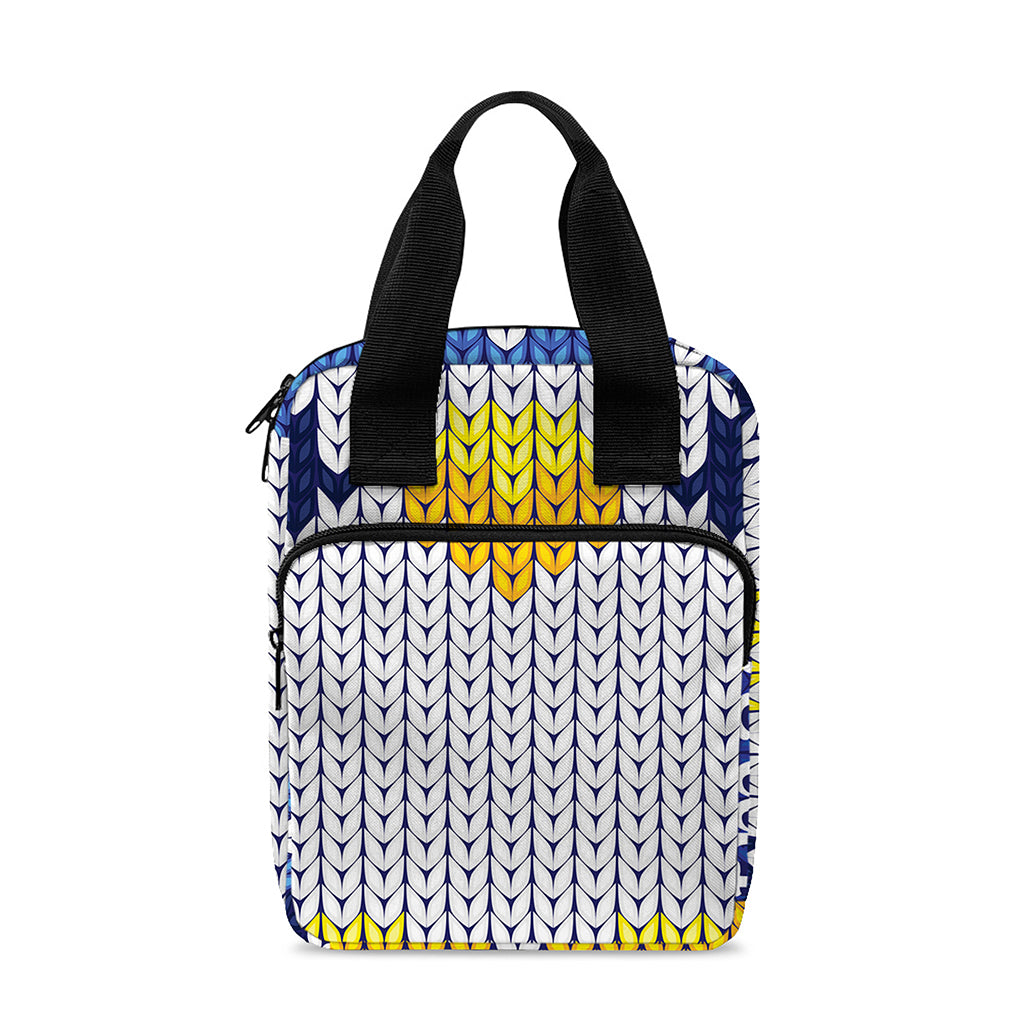Christmas Penguin Knitted Print Bible Tote Bag