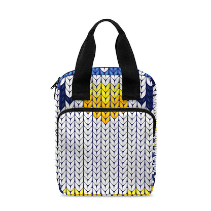 Christmas Penguin Knitted Print Bible Tote Bag