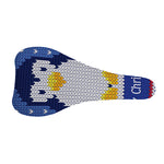 Christmas Penguin Knitted Print Bicycle Seat Cover