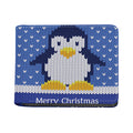 Christmas Penguin Knitted Print Bifold Wallet