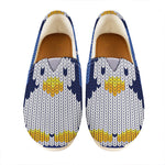 Christmas Penguin Knitted Print Casual Shoes