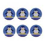 Christmas Penguin Knitted Print Coaster Set