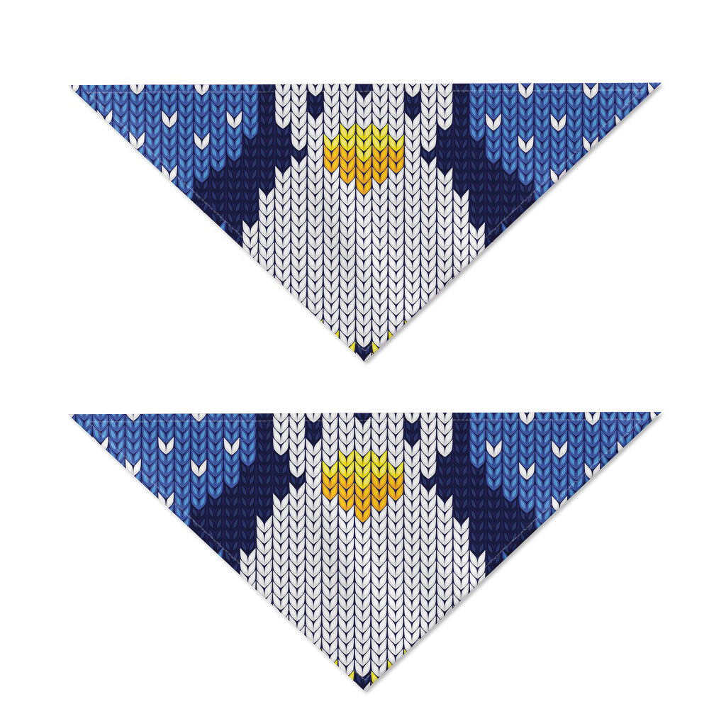 Christmas Penguin Knitted Print Dog Bandana