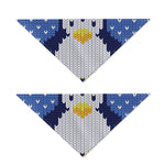 Christmas Penguin Knitted Print Dog Bandana