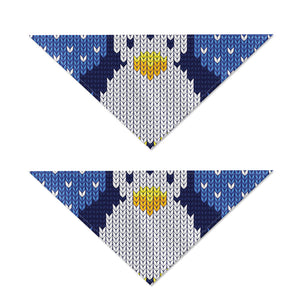 Christmas Penguin Knitted Print Dog Bandana