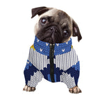 Christmas Penguin Knitted Print Dog Zip Up Jacket