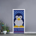 Christmas Penguin Knitted Print Door Sticker