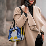 Christmas Penguin Knitted Print Double Strap Bible Bag