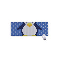 Christmas Penguin Knitted Print Extended Mouse Pad
