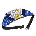 Christmas Penguin Knitted Print Fanny Pack