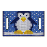 Christmas Penguin Knitted Print Golf Cart Seat Cover