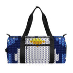 Christmas Penguin Knitted Print Gym Bag