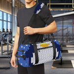 Christmas Penguin Knitted Print Gym Bag