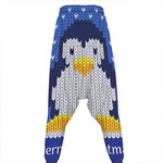 Christmas Penguin Knitted Print Hammer Pants