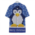 Christmas Penguin Knitted Print Hawaiian Shirt