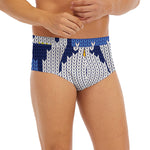 Christmas Penguin Knitted Print Men's Briefs
