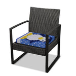 Christmas Penguin Knitted Print Outdoor Seat Cushion Cover