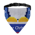 Christmas Penguin Knitted Print Over The Collar Dog Bandana