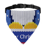 Christmas Penguin Knitted Print Over The Collar Dog Bandana