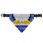 Christmas Penguin Knitted Print Over The Collar Dog Bandana