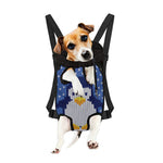 Christmas Penguin Knitted Print Pet Carrier Backpack