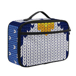 Christmas Penguin Knitted Print Portable Lunch Bag