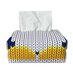 Christmas Penguin Knitted Print Rectangle Tissue Box Cover