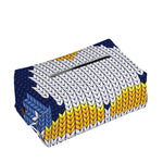 Christmas Penguin Knitted Print Rectangle Tissue Box Cover