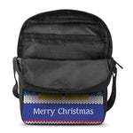 Christmas Penguin Knitted Print Rectangular Crossbody Bag