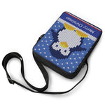 Christmas Penguin Knitted Print Rectangular Crossbody Bag
