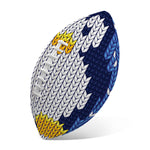 Christmas Penguin Knitted Print Rugby Ball