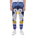 Christmas Penguin Knitted Print Joggers