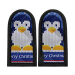 Christmas Penguin Knitted Print Skillet Handle Cover