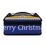 Christmas Penguin Knitted Print Small Lunch Bag