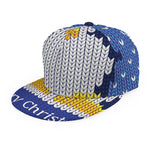 Christmas Penguin Knitted Print Snapback Cap