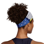 Christmas Penguin Knitted Print Sports Headband