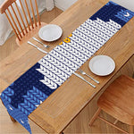 Christmas Penguin Knitted Print Table Runner