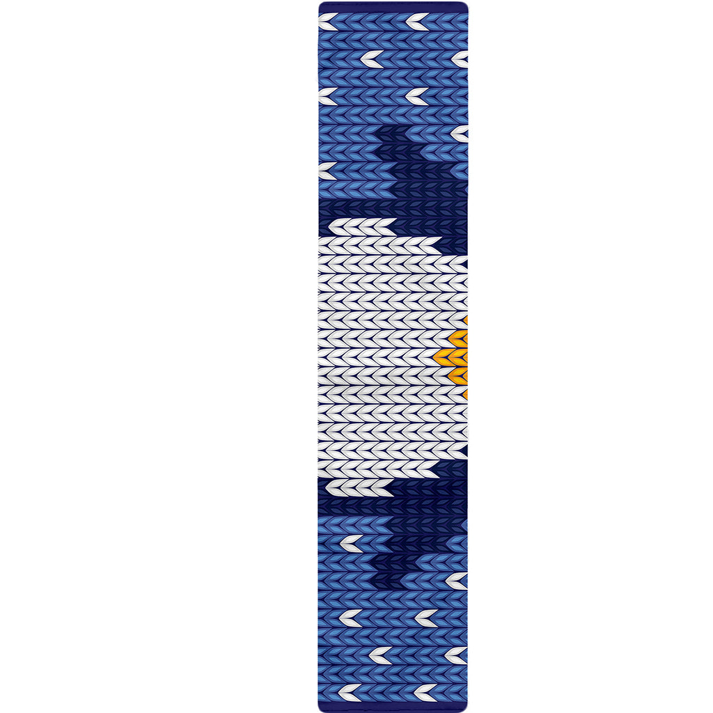Christmas Penguin Knitted Print Table Runner