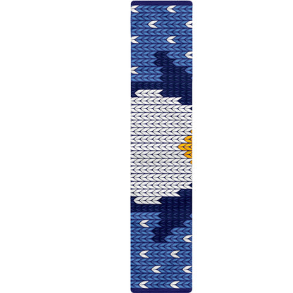 Christmas Penguin Knitted Print Table Runner