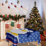 Christmas Penguin Knitted Print Tablecloth