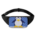 Christmas Penguin Knitted Print Waist Bag