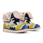 Christmas Penguin Knitted Print Winter Boots