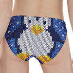 Christmas Penguin Knitted Print Women's Panties