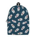 Christmas Polar Bear Pattern Print School Backpack